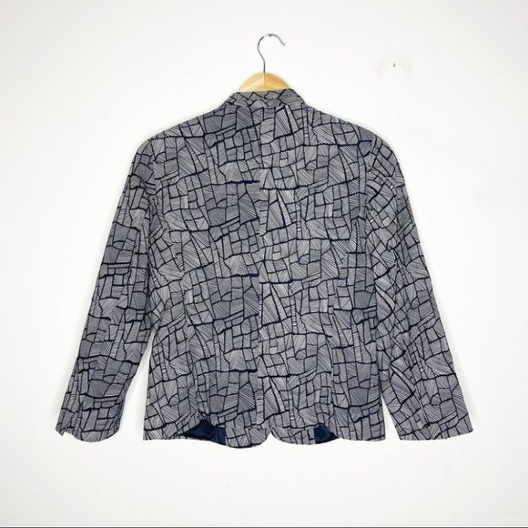 Max Mara Ellisse Print Blazer Geometric Size 6 - Picture 6 of 8